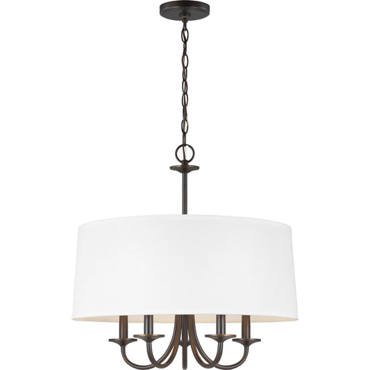 Seville Five Light Shade Chandelier by Visual Comfort & Co.. Made from steel in a unique style.