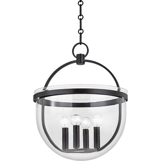 Malloy Lantern by Hudson Valley. Made from steel in a modern style.