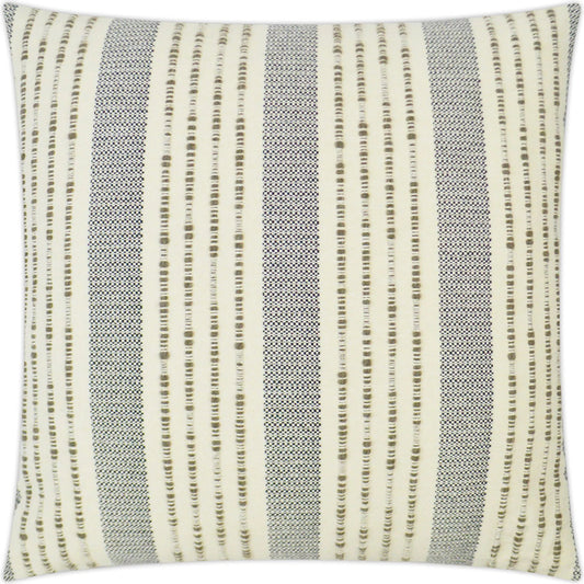 Benjie Pillow by DV Kap Home in grey. Made from 55% cotton, 27% polyester, 18% wool in a unique style.