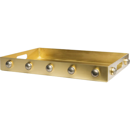 Pandora Pyrite Tray by Global Views. Made from stainless steel, pandora pyrite in a eclectic & global style.