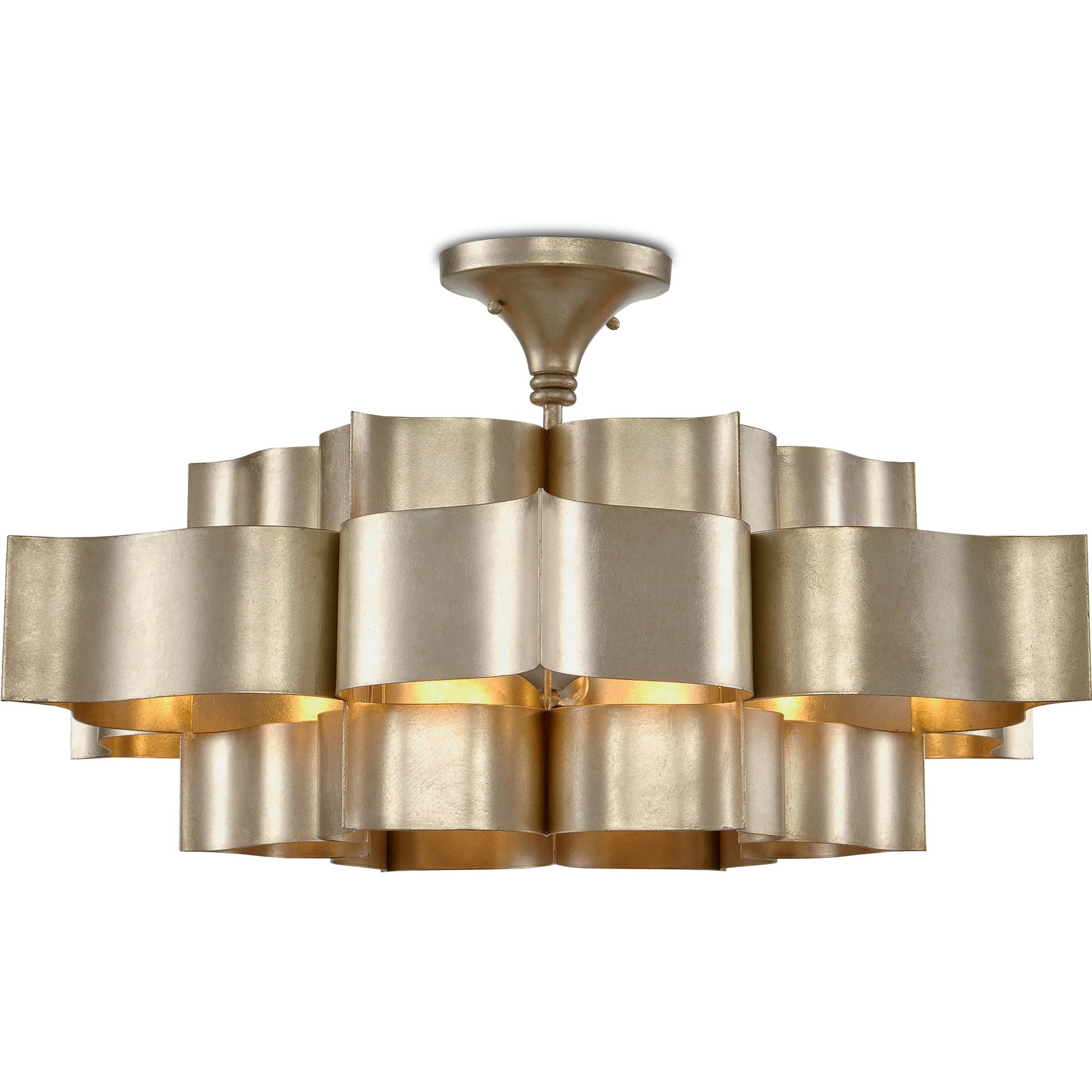 Grand Lotus Chandelier by Currey and Company. Made from unique in a modern style.