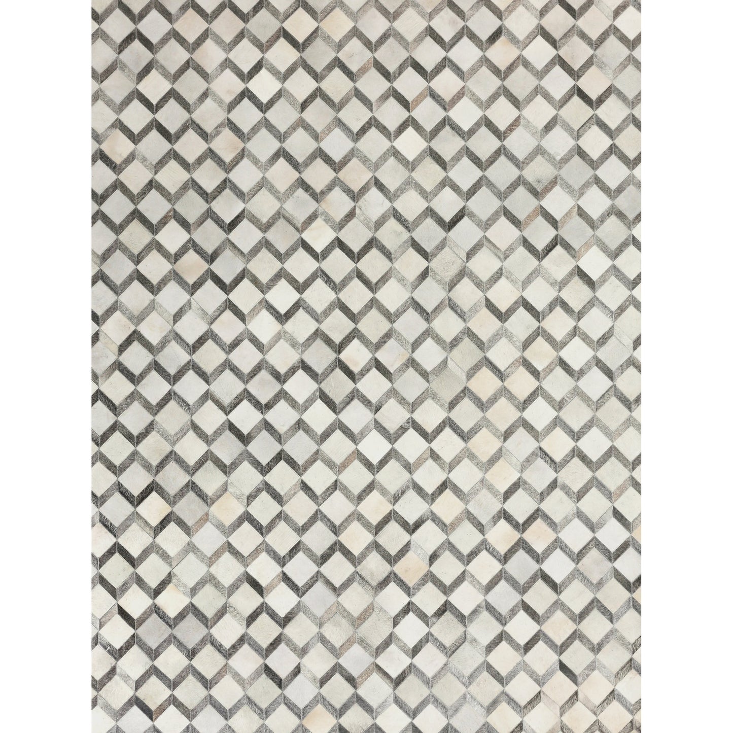 001 SI-1829175 | Additional Silo | Natural Hide Rug - Ivory, Silver by Exquisite Rugs in ivory, silver. Made from leather hide in a unique style.