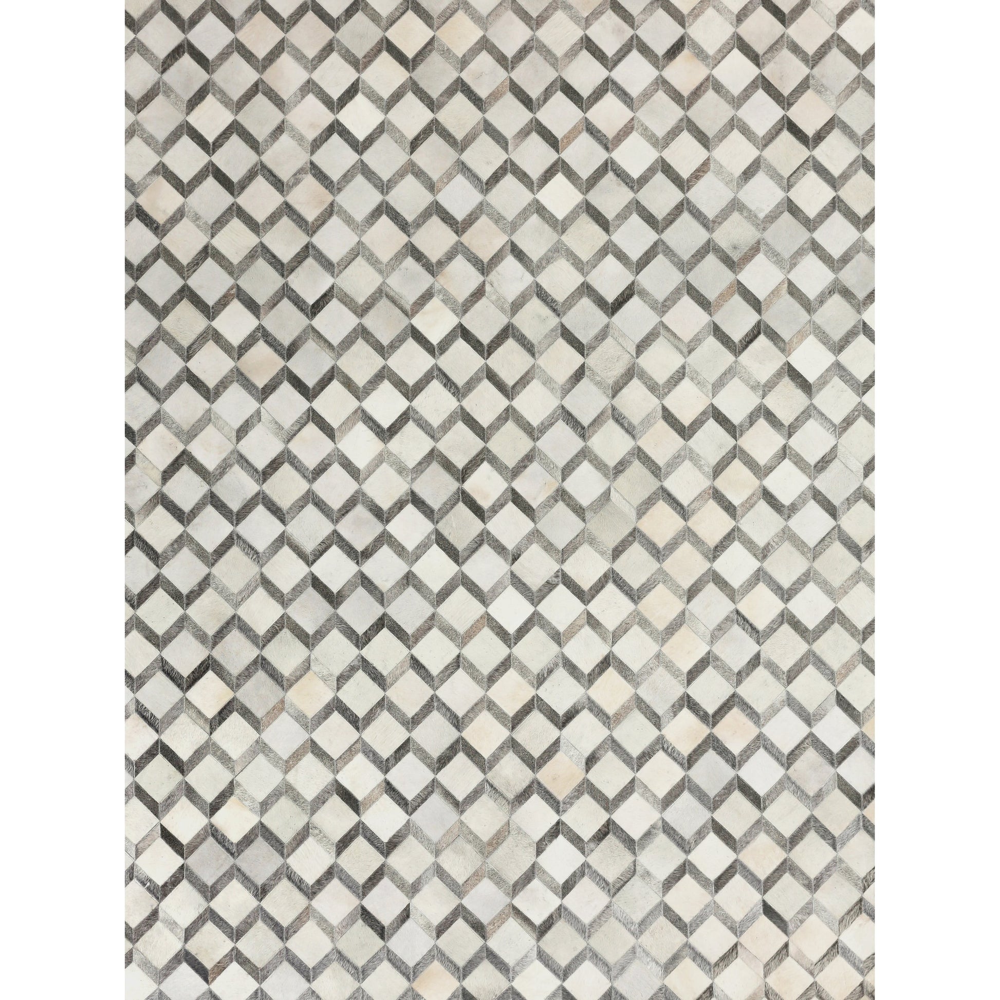 Natural Hide Rug - Ivory, Silver by Exquisite Rugs in ivory, silver. Made from leather hide in a unique style.