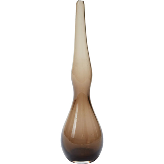 Vorago Vase by Accent Decor in brown. Made from glass in a unique style.
