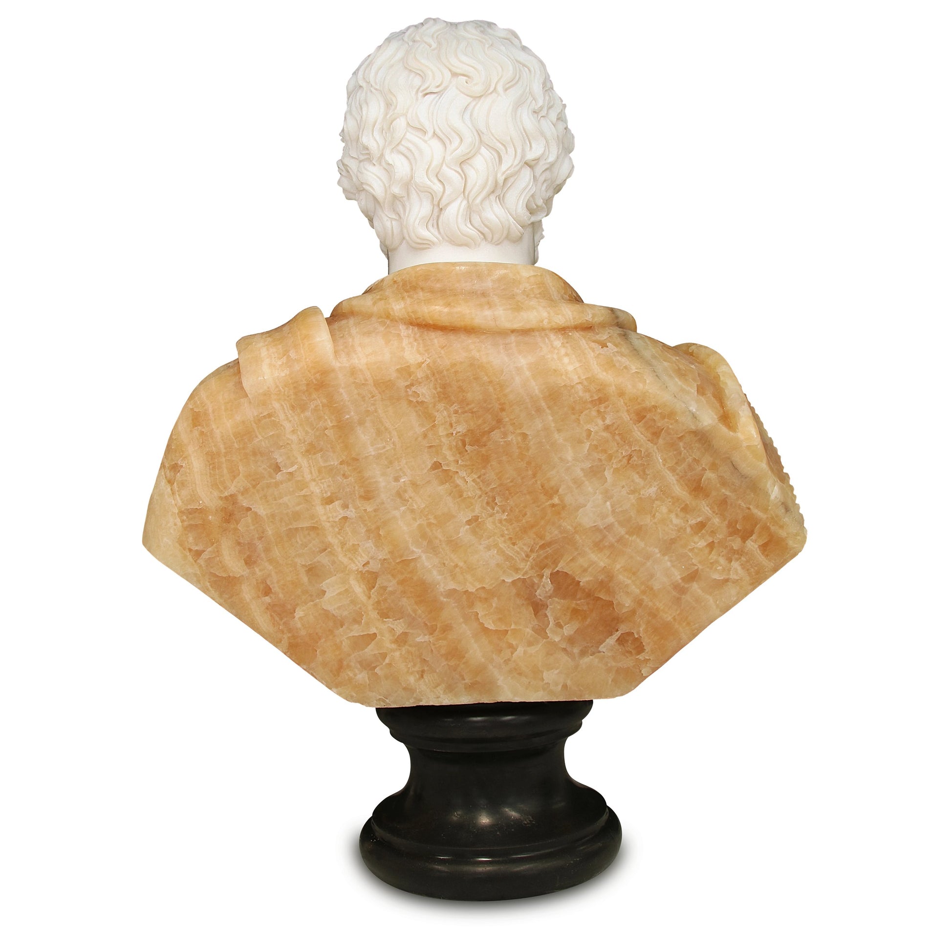 Thanos Marble Bust Sculpture by Currey and Company. Made from marble in a modern style.