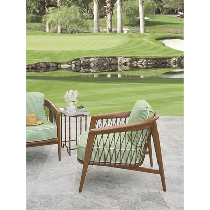 Palm Desert Poolside Accent Table by Tommy Bahama Outdoor in brown. Made from unique in a unique style.