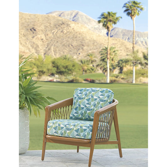 Geometric Occasional Chair by Tommy Bahama Outdoor in 3350 dark brown. Made from unique in a unique style.