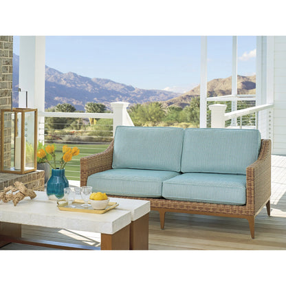 Palm Desert Poolside Loveseat by Tommy Bahama Outdoor in 3350 dark brown. Made from unique in a unique style.