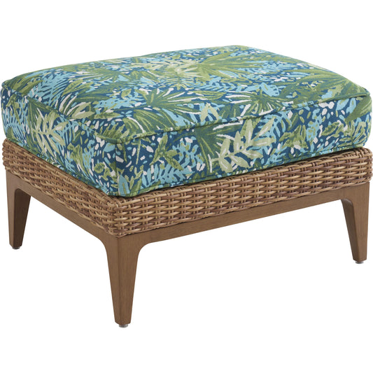 Palm Leaves Ottoman by Tommy Bahama Outdoor in 3350 dark brown. Made from unique in a unique style.
