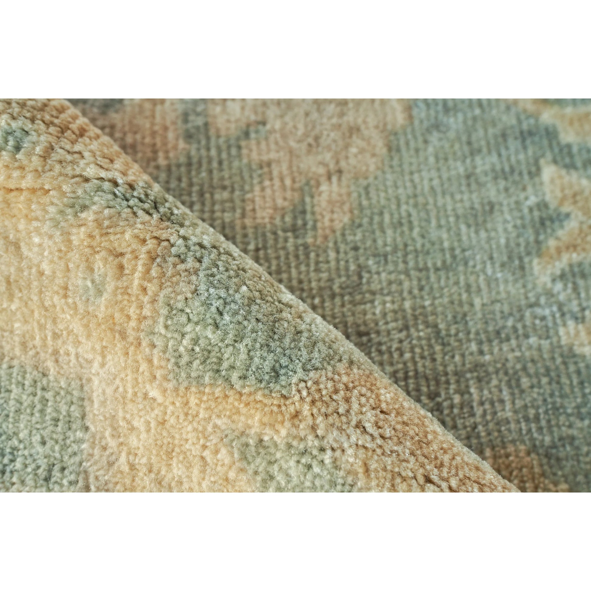 Antique Weave Oushak 3346 Rug by Exquisite Rugs in blue, light brown. Made from new zealand wool in a unique style.