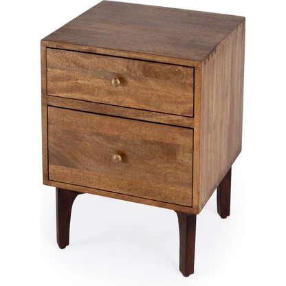 Nuance Loft Chairside Chest by Butler Specialty Company in light brown and butler loft. Made from mango wood, mdf in a modern style.