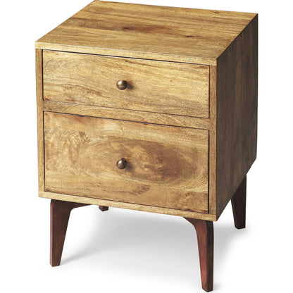 Nuance Loft Chairside Chest by Butler Specialty Company in light brown and butler loft. Made from mango wood, mdf in a modern style.