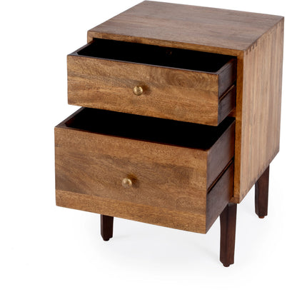 Nuance Loft Chairside Chest by Butler Specialty Company in light brown and butler loft. Made from mango wood, mdf in a modern style.