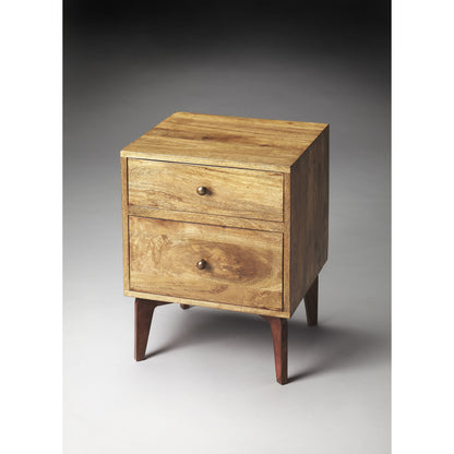 Nuance Loft Chairside Chest by Butler Specialty Company in light brown and butler loft. Made from mango wood, mdf in a modern style.
