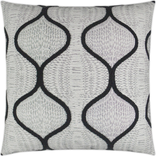 Gradient by DV Kap Home in black, white, ivory. Made from 50% polyester, 50% cotton, embroidery: 70% polyester, 30% viscose in a eclectic & global style.