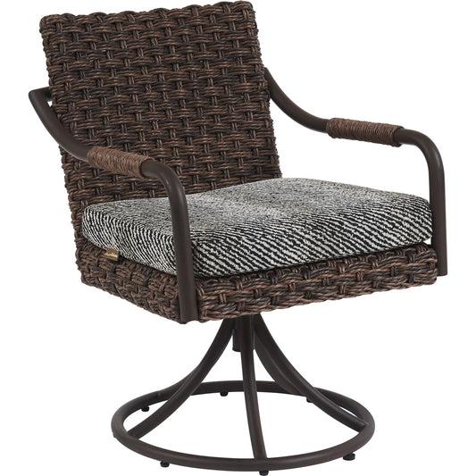 001 SI-2242593 | Additional Silo | Kilimanjaro Swivel Rocker Black Dining Chair by Tommy Bahama Outdoor. Made from unique in a unique style.