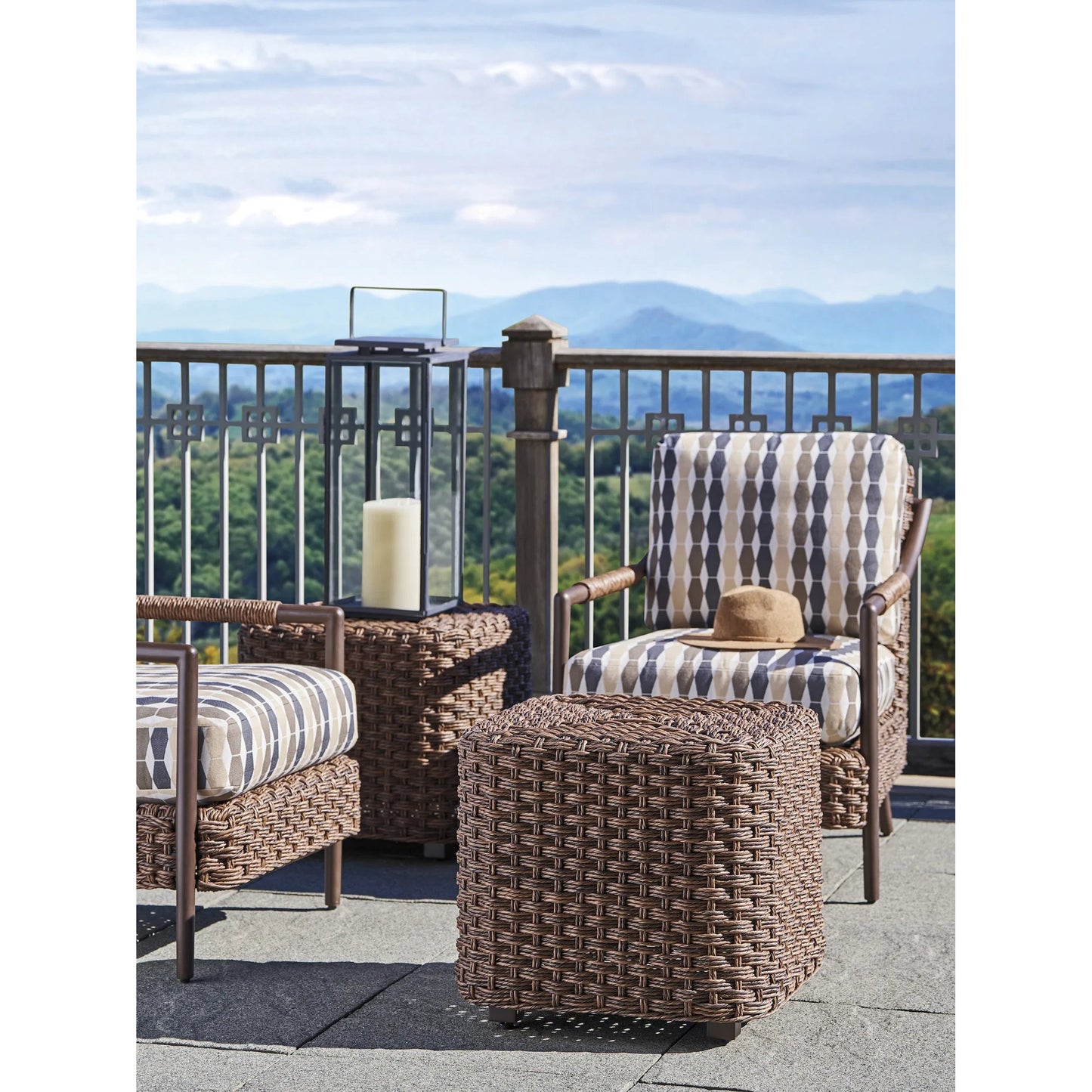 002 SI-2242612 | Additional Silo | Kilimanjaro Small Outdoor Ottoman by Tommy Bahama Outdoor. Made from unique in a unique style.