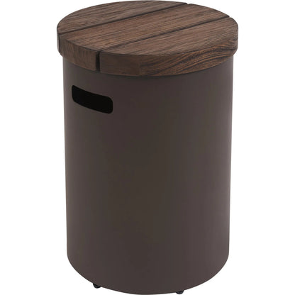 Kilimanjaro Outdoor Round End Table in Teak by Tommy Bahama Outdoor in espresso. Made from unique in a unique style.
