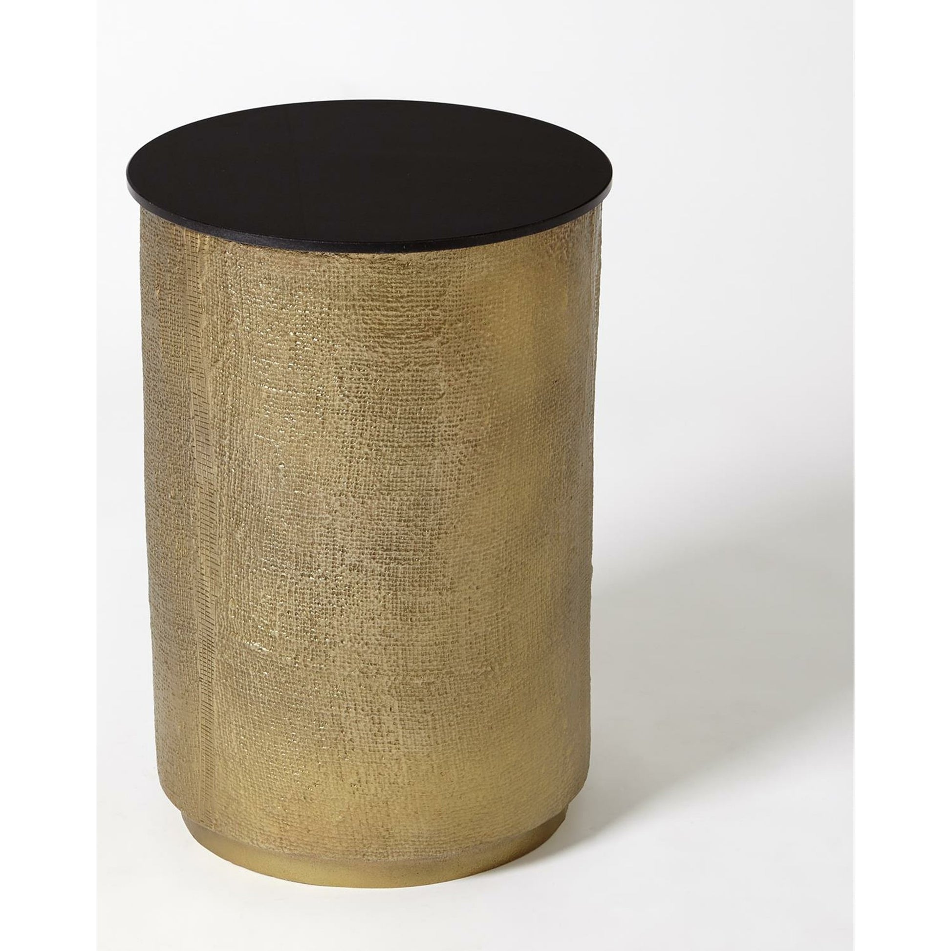 Hemp Etched Barrel Table by Global Views. Made from unique in a eclectic & global style.