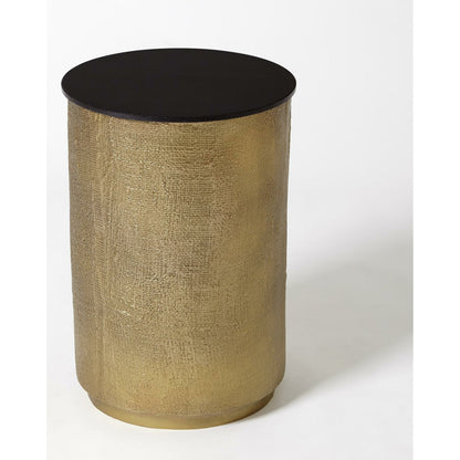 Hemp Etched Barrel Table by Global Views. Made from unique in a eclectic & global style.