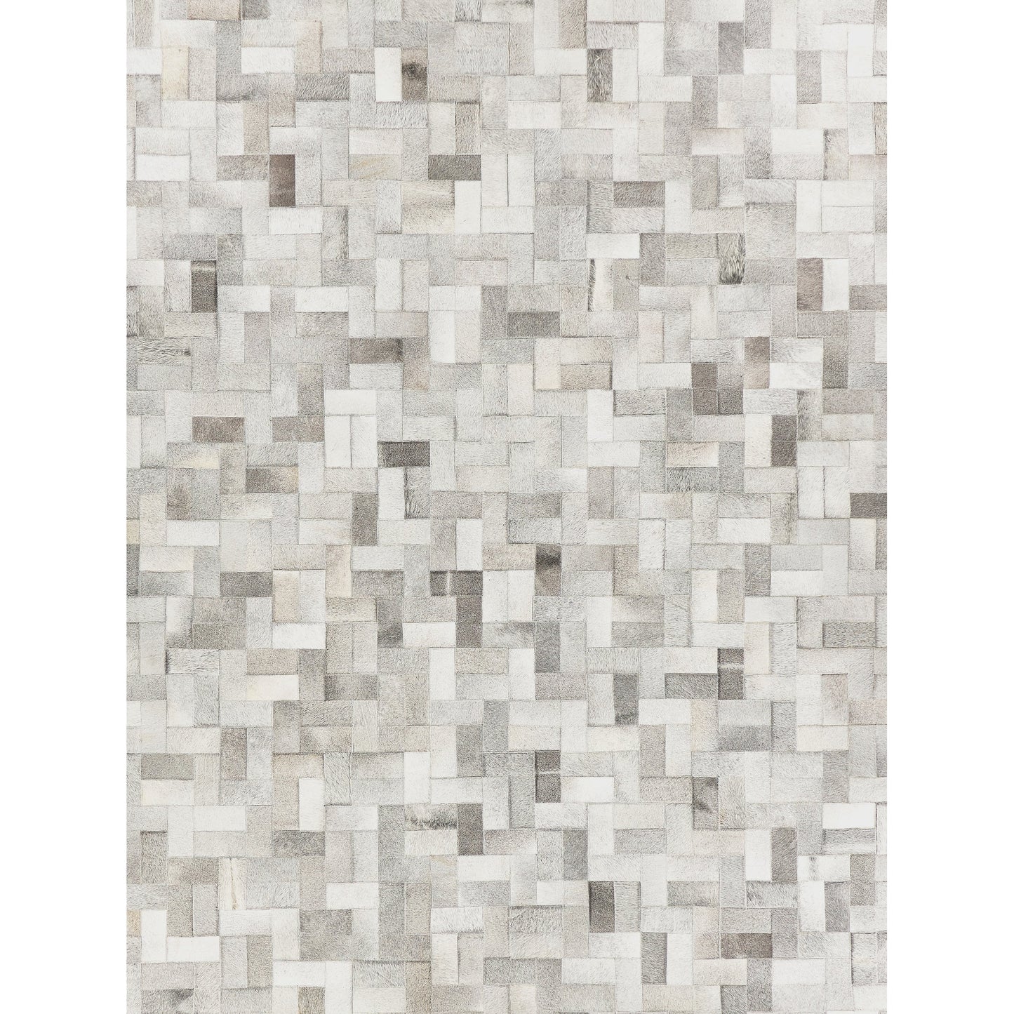001 SI-1829178,SI-1829181,SI-1829182 | Additional Silo | Natural Hide 3353 Rug by Exquisite Rugs in silver. Made from leather hide in a unique style.