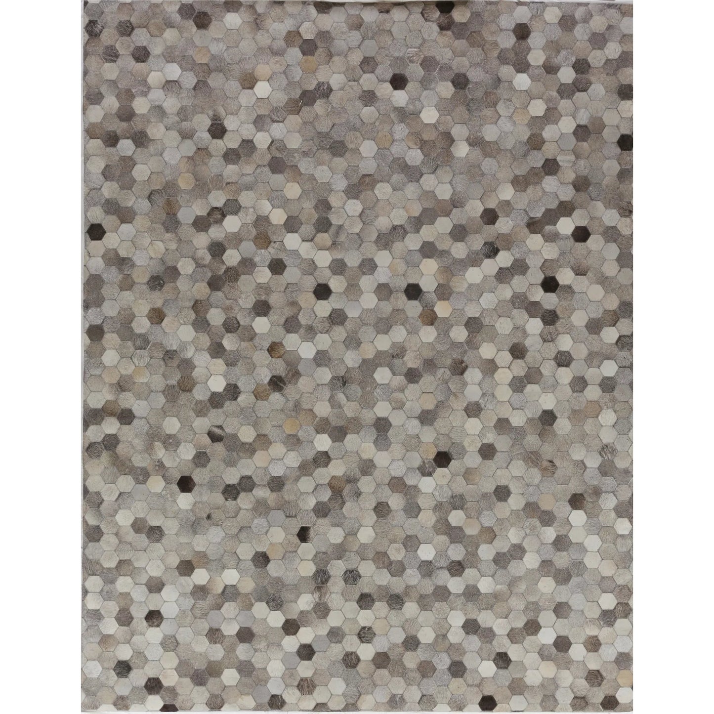 000 SI-2383889,SI-2383890 | Primary Silo | Natural Hide Rug IX by Exquisite Rugs in dark gray, multi. Made from leather hide in a unique style.