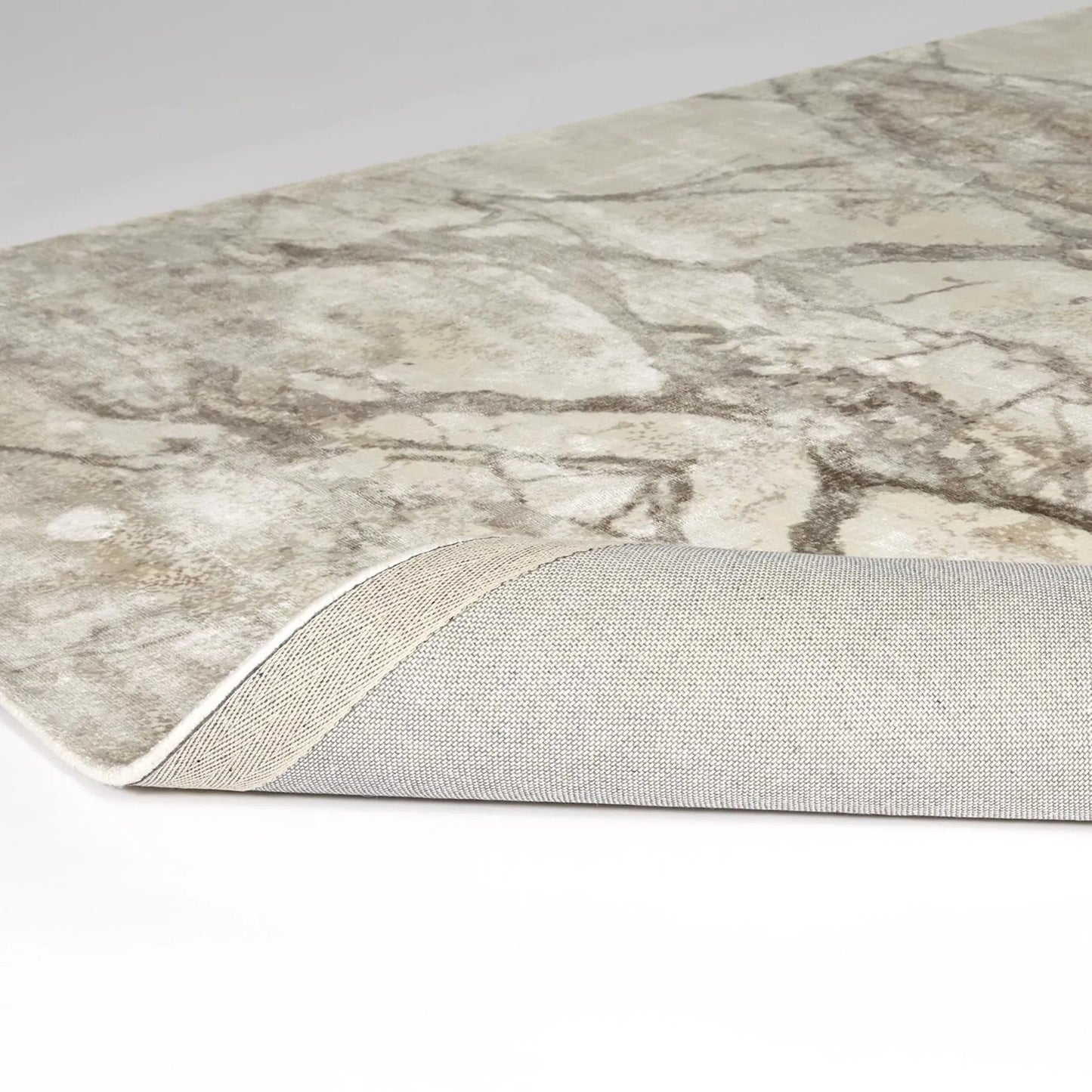 003 SI-2323974 | Closeup | Mirror Match Marble Rug by Global Views in neutral and marble. Made from unique in a traditional style.