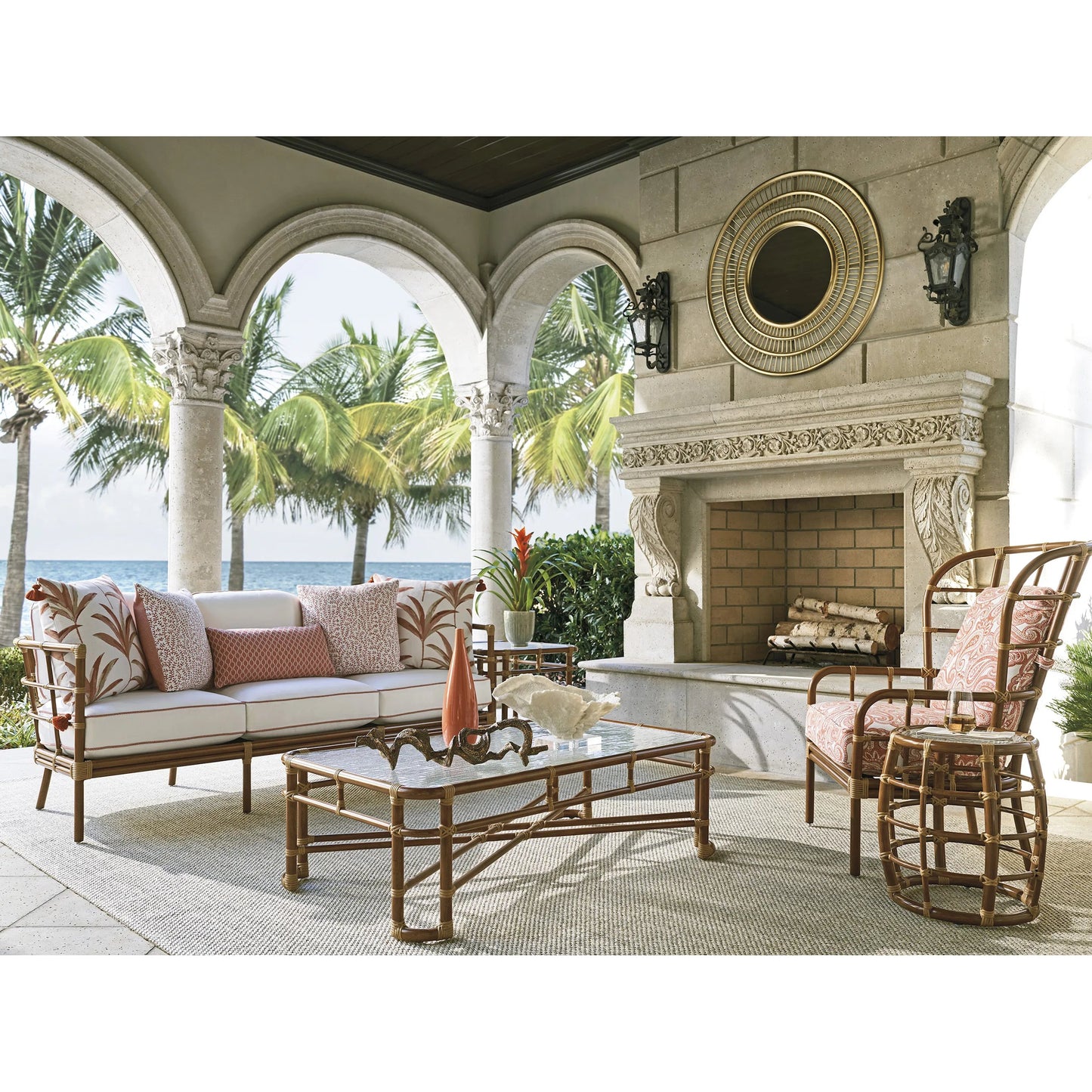 005 SI-2242618 | Lifestyle | Sandpiper Bay Wing Chair by Tommy Bahama Outdoor. Made from unique in a rustic style.