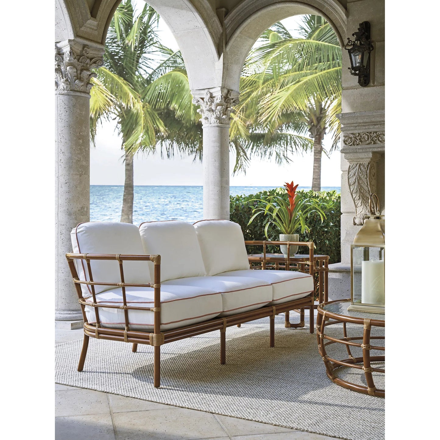 003 SI-2242624 | Lifestyle | Sandpiper Bay Sofa by Tommy Bahama Outdoor. Made from unique in a rustic style.