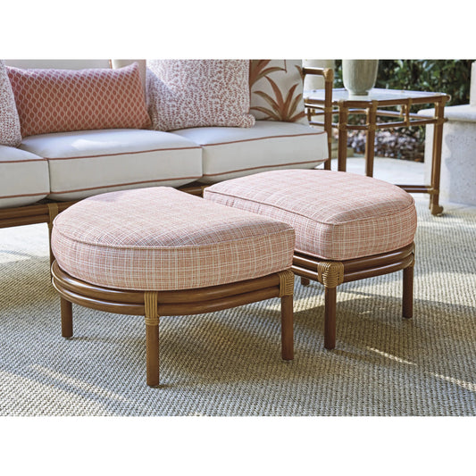 Sandpiper Bay Outdoor Ottoman by Tommy Bahama Outdoor in natural. Made from unique in a rustic style.