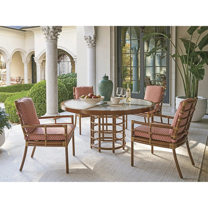 Sandpiper Bay Outdoor Round Dining Table by Tommy Bahama Outdoor in natural. Made from unique in a rustic style.
