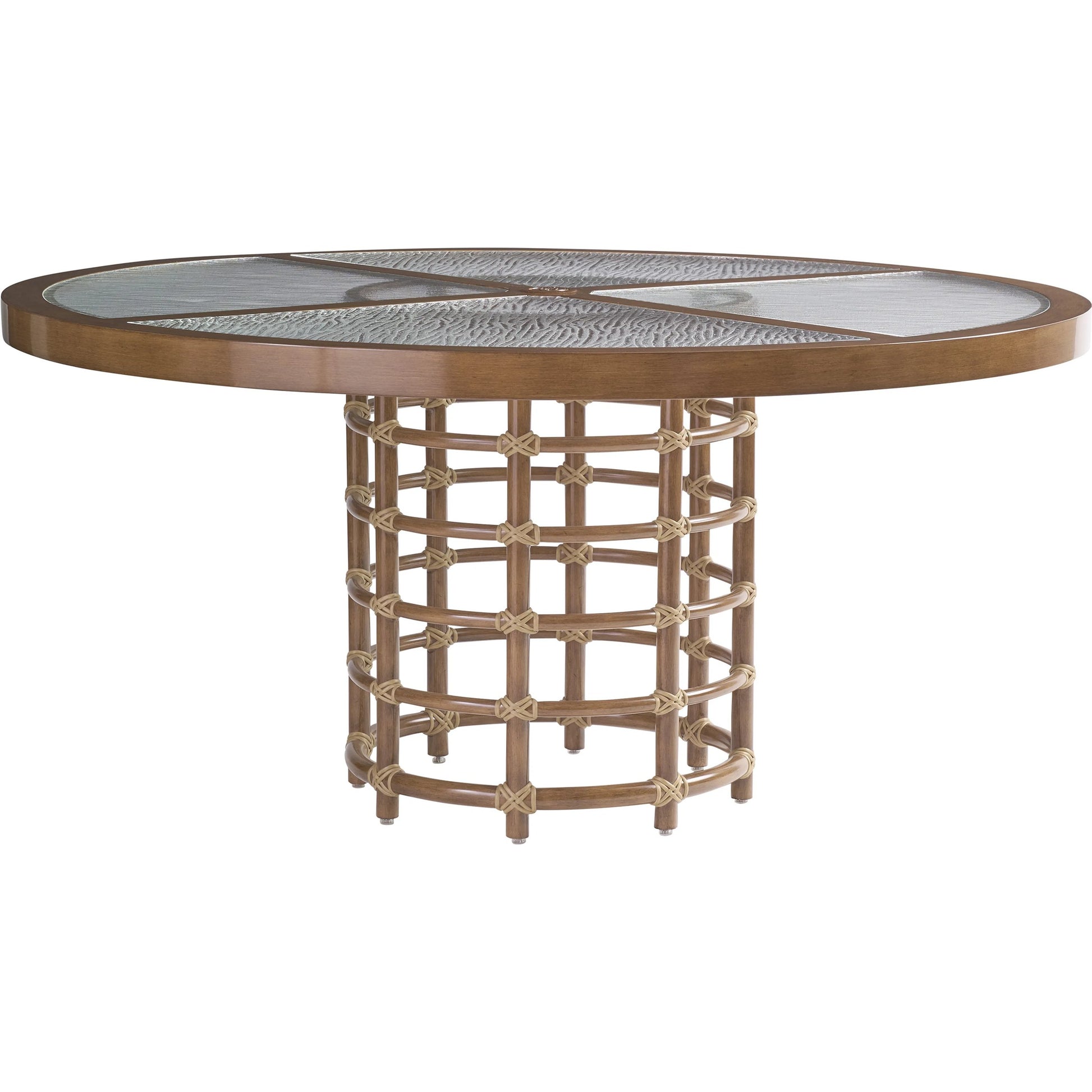 Sandpiper Bay Outdoor Round Dining Table by Tommy Bahama Outdoor in natural. Made from unique in a rustic style.