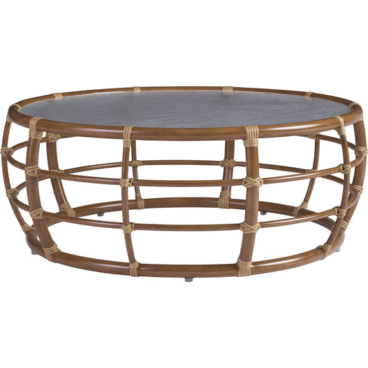 Sandpiper Bay Round Cocktail Table by Tommy Bahama Outdoor in natural. Made from unique in a unique style.