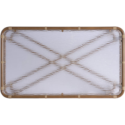 Sandpiper Bay Rectangular Cocktail Table by Tommy Bahama Outdoor in natural. Made from unique in a rustic style.