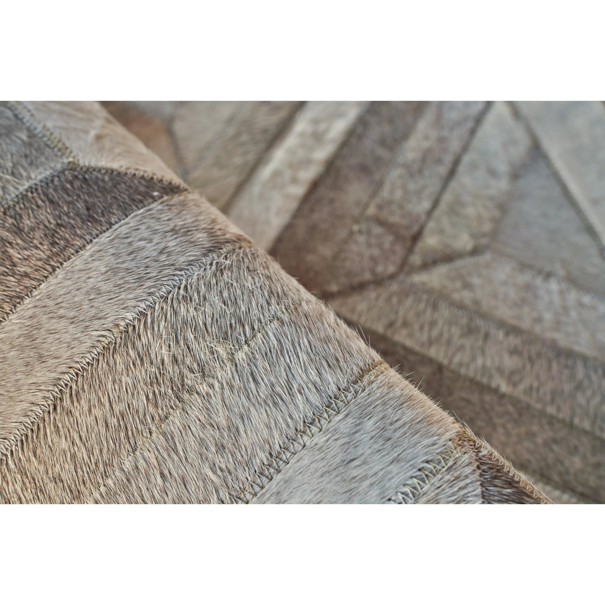 Natural Hide Rug by Exquisite Rugs in brown, silver. Made from leather hide in a unique style.
