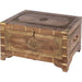 Nador Coffee Table by Butler Specialty Company. Made from mango wood solids, brass fittings in a modern style.