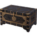 Nador Coffee Table by Butler Specialty Company. Made from mango wood solids, brass fittings in a modern style.