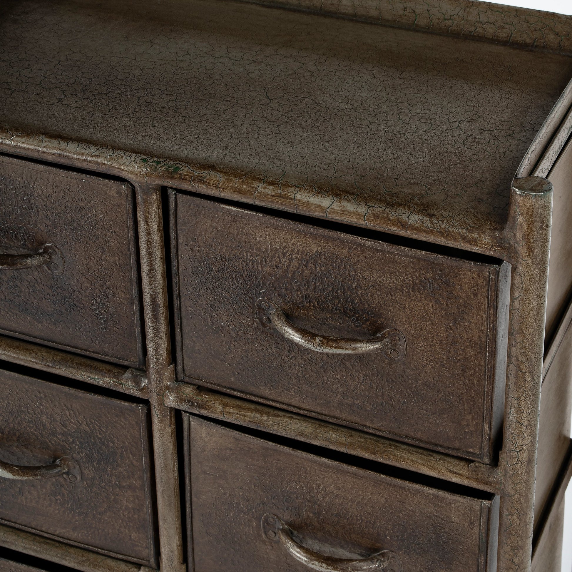 Cameron Chest by Butler Specialty Company in bronze and metalworks. Made from iron in a modern style.