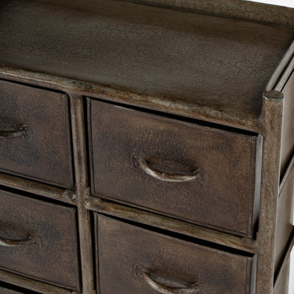 Cameron Chest by Butler Specialty Company in bronze and metalworks. Made from iron in a modern style.