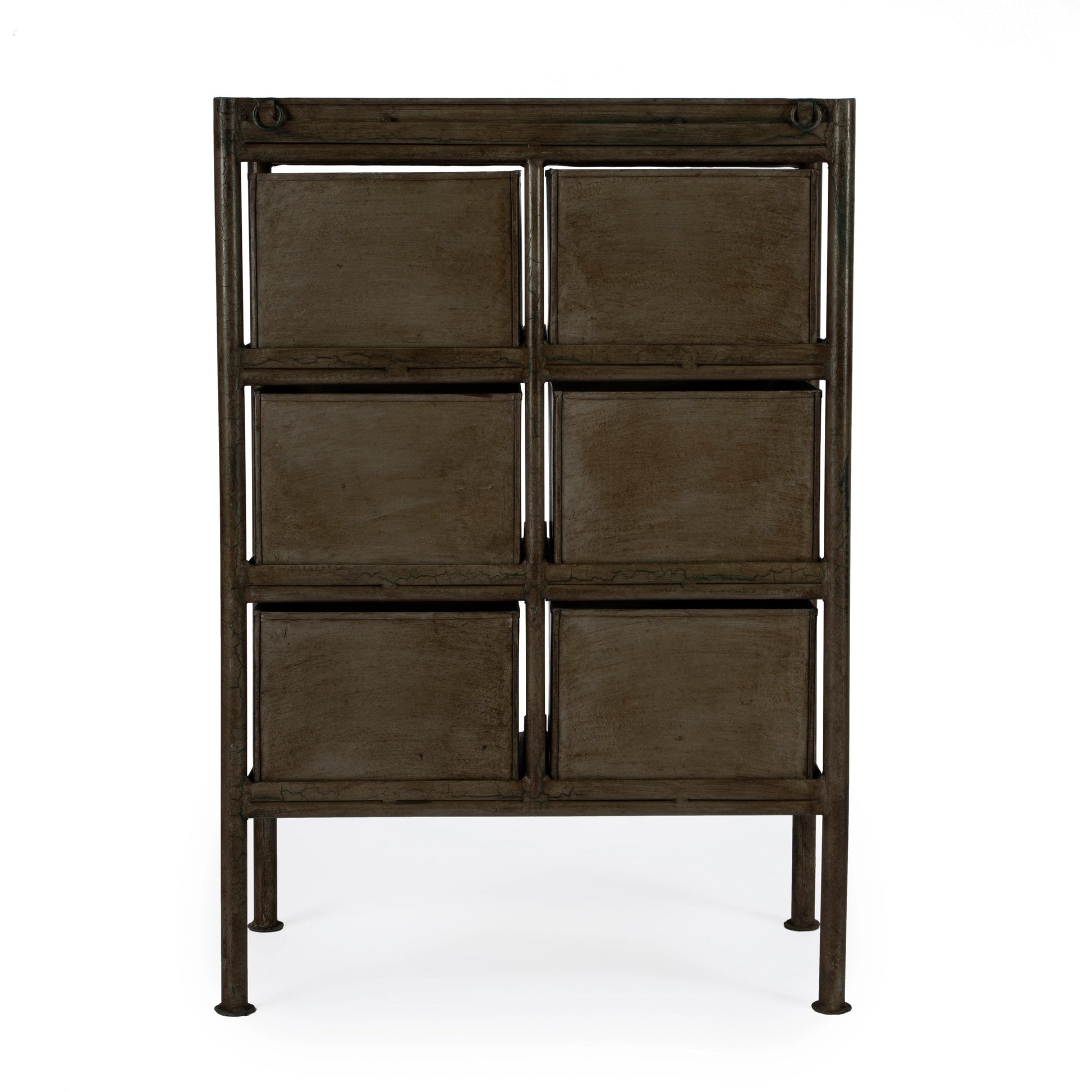 Cameron Chest by Butler Specialty Company in bronze and metalworks. Made from iron in a modern style.