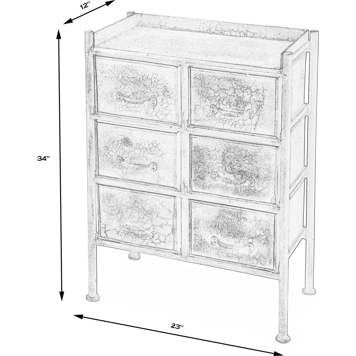 002 O-BUTLER-3368025 | Additional Silo | Cameron Chest by Butler Specialty Company in bronze and metalworks. Made from iron in a modern style.