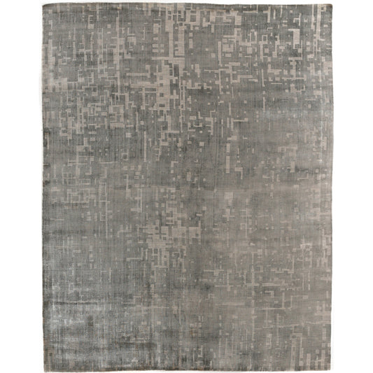 Koda 3368 Rug by Exquisite Rugs in elephant gray. Made from bamboo silk in a unique style.