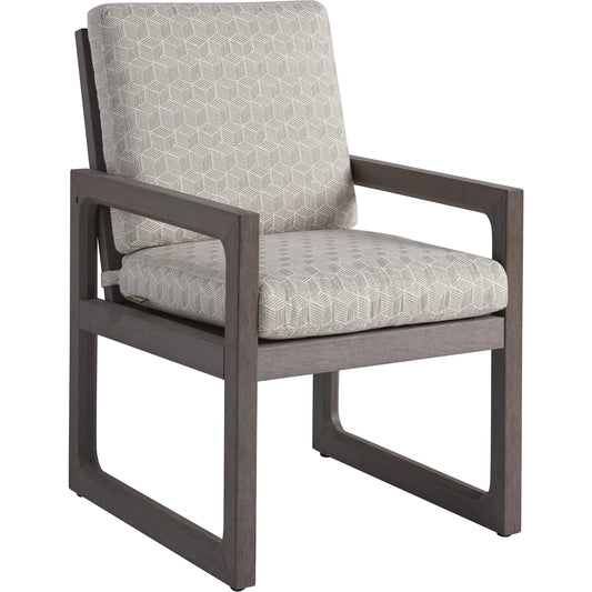 Mozambique Arm Dining Chair by Tommy Bahama Outdoor in taupe gray. Made from unique in a unique style.