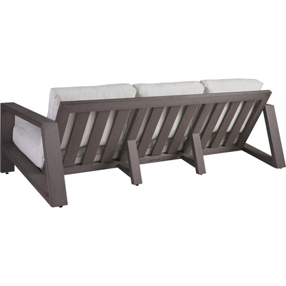 Mozambique Sofa by Tommy Bahama Outdoor in taupe gray. Made from unique in a transitional style.