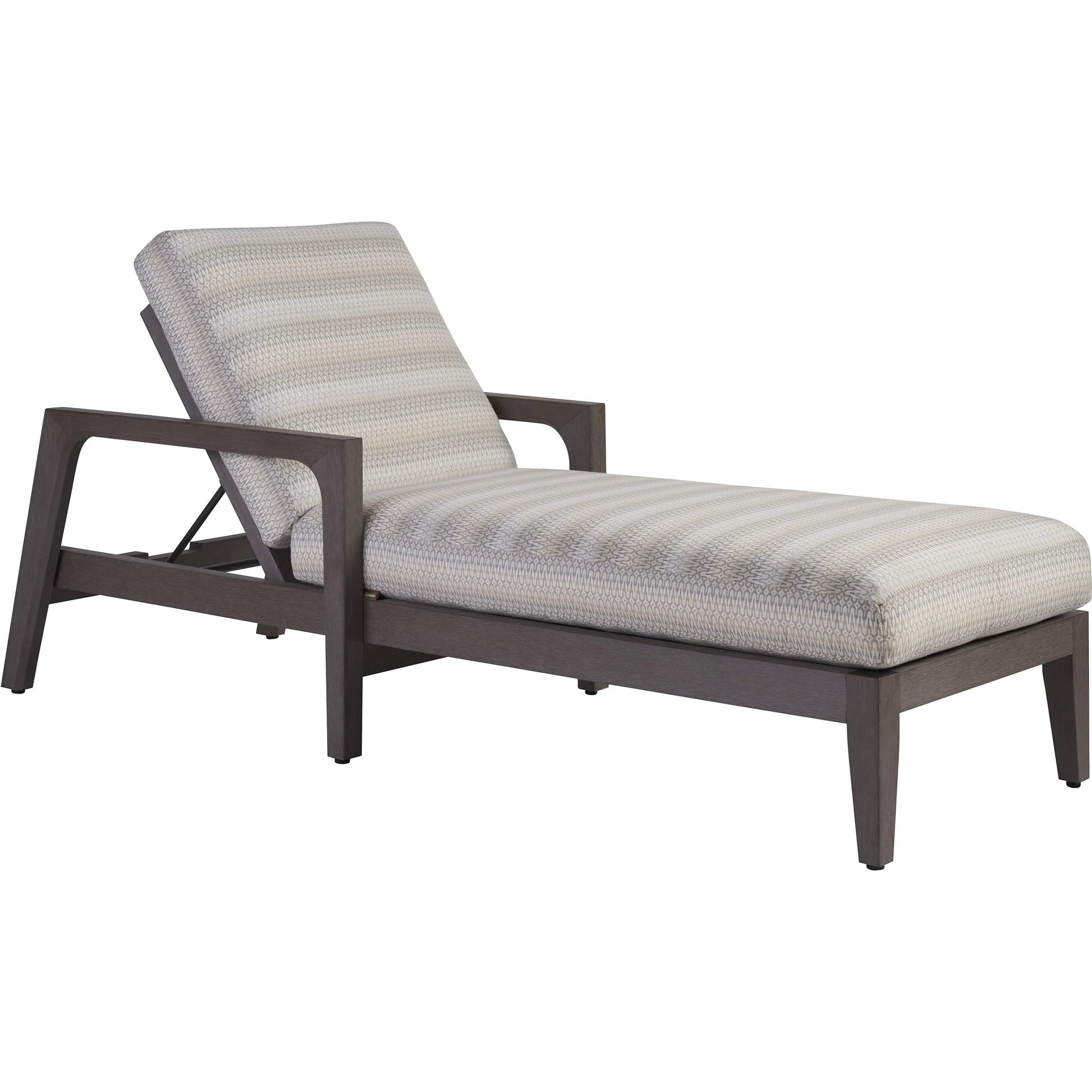 Mozambique Chaise by Tommy Bahama Outdoor in taupe gray. Made from unique in a transitional style.
