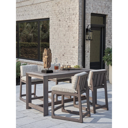 Mozambique Bistro Table by Tommy Bahama Outdoor in taupe gray. Made from unique in a transitional style.