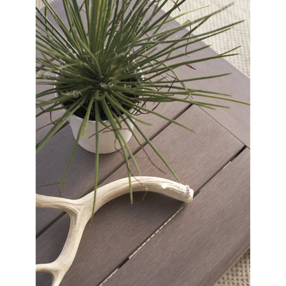 Mozambique Rectangular Cocktail Table by Tommy Bahama Outdoor in taupe gray. Made from unique in a transitional style.