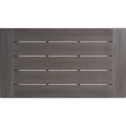 Mozambique Rectangular Cocktail Table by Tommy Bahama Outdoor in taupe gray. Made from unique in a transitional style.