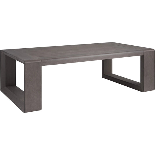 Mozambique Rectangular Cocktail Table by Tommy Bahama Outdoor in taupe gray. Made from unique in a unique style.