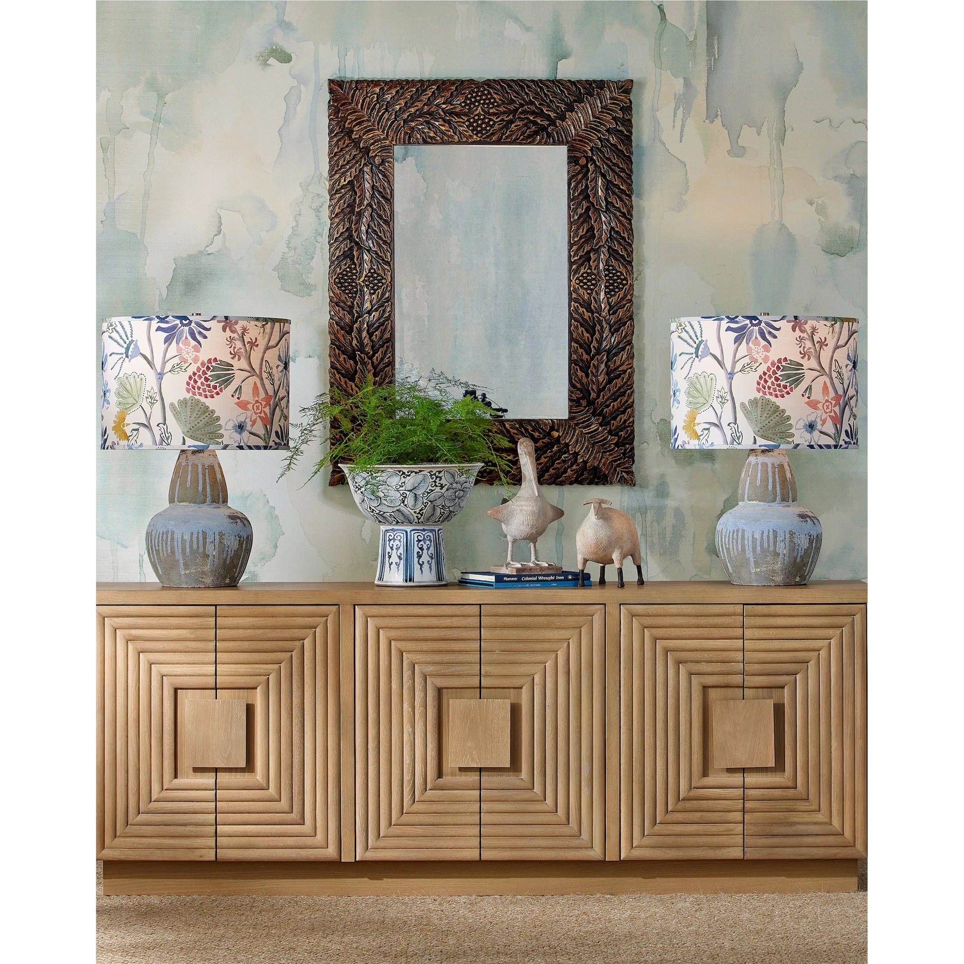 Morombe Credenza by Currey and Company. Made from unique in a modern style.